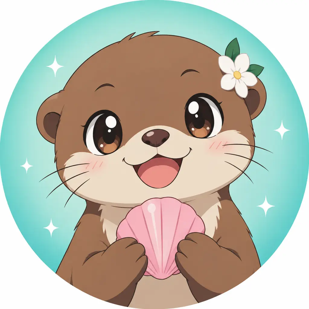 Loutre au coquillage
